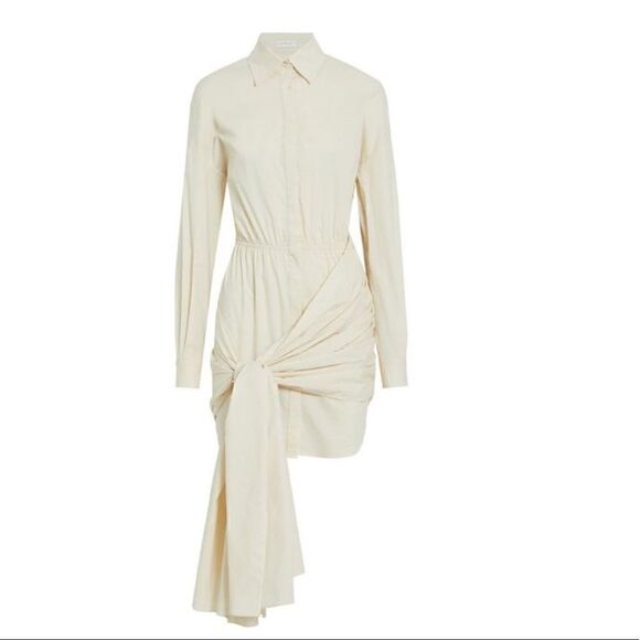 Ronny Kobo
Women's Natural Karmen Gathered Cotton-blend Poplin Mini Dress - Picture 3 of 8